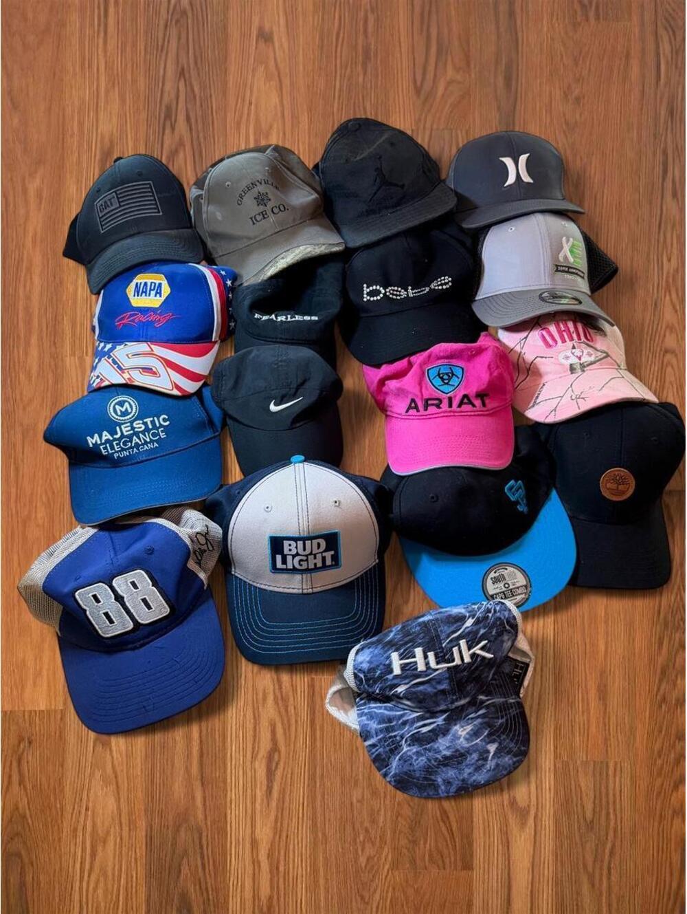 17 Piece Vintage & Y2K Hat Bundle (Nike, Jordan, CAT, Ariat, NAPA & More)